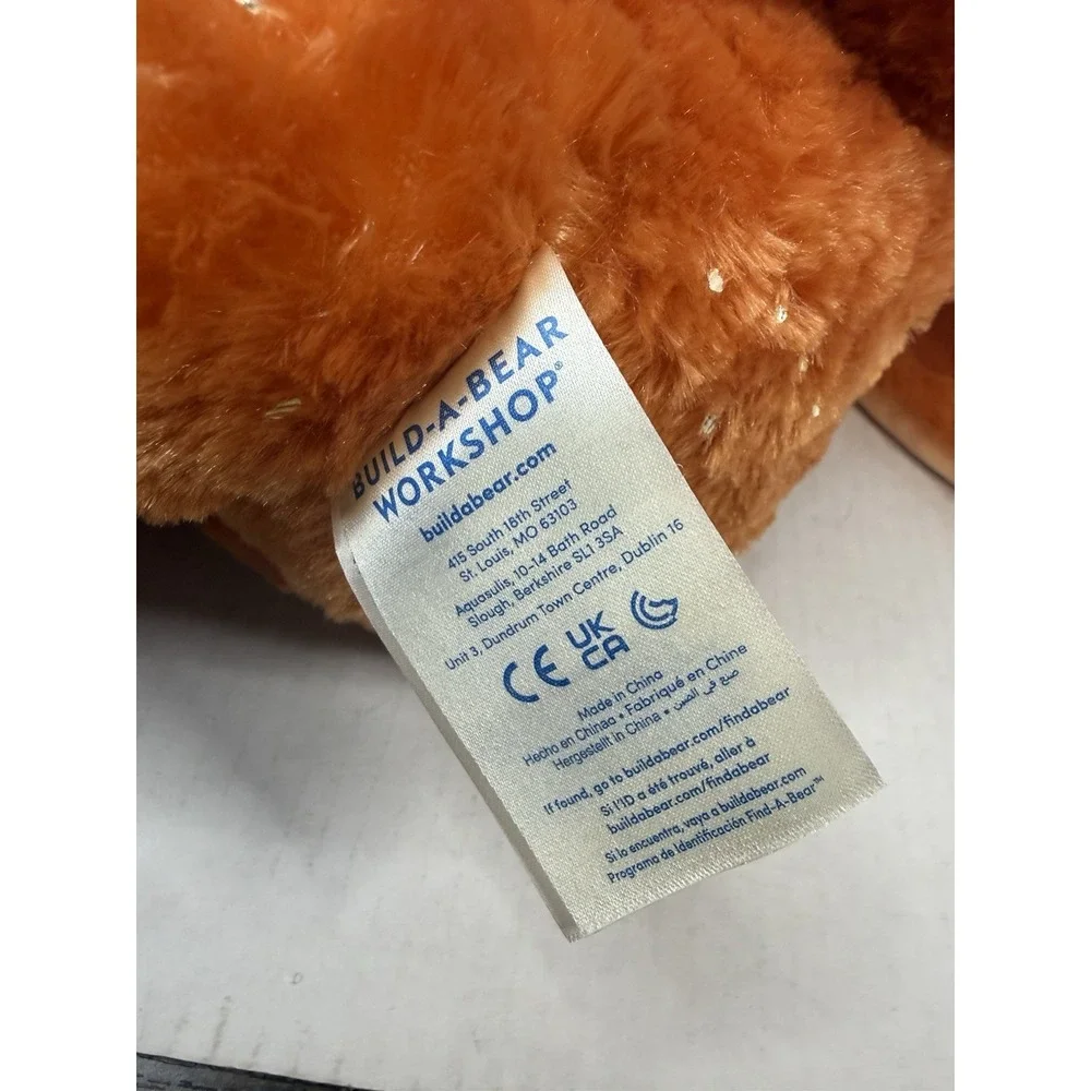 Build A Bear Pumpkin Spice Gold Sparkles Bunny Rabbit 16